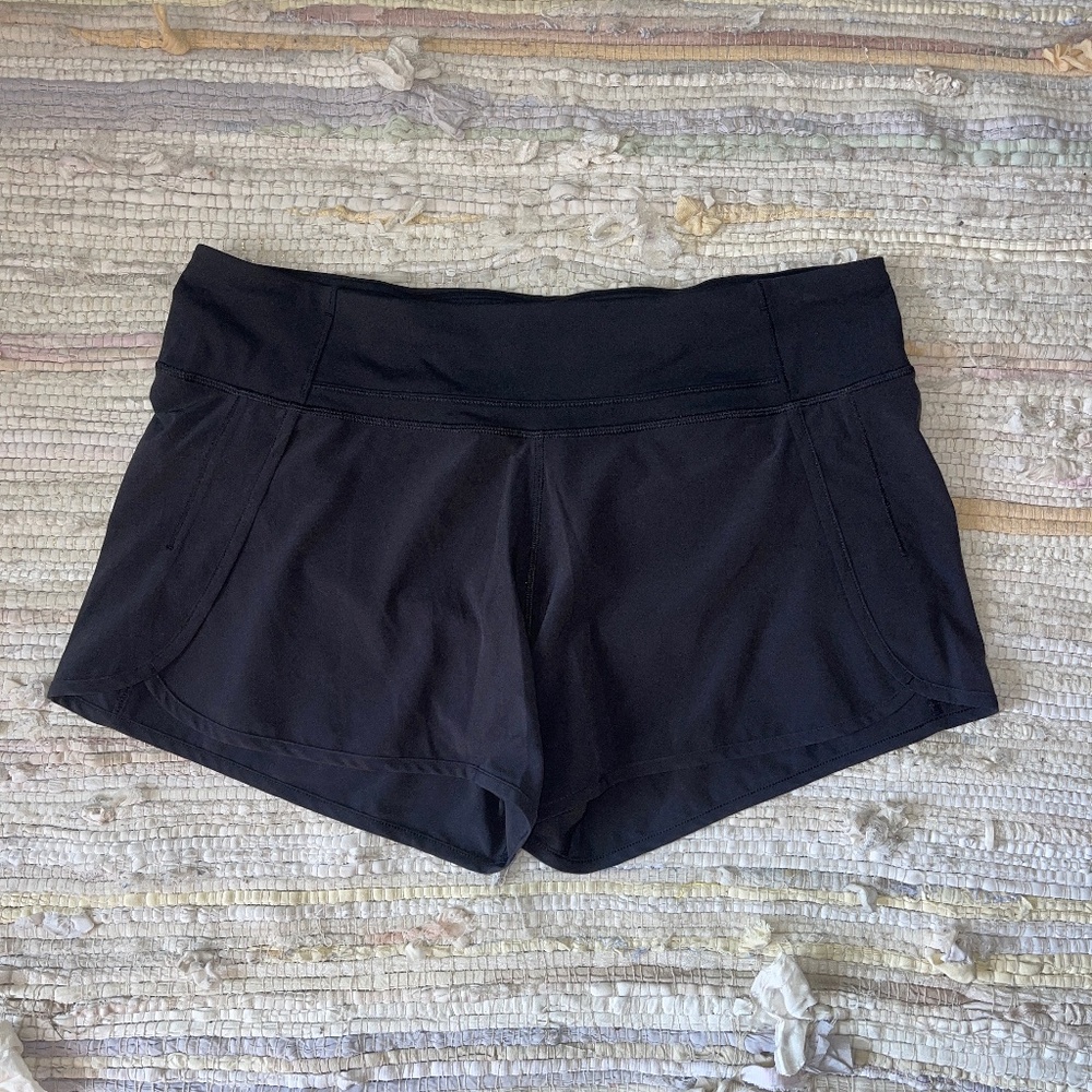 lululemon athletica Black Athletic Running Shorts